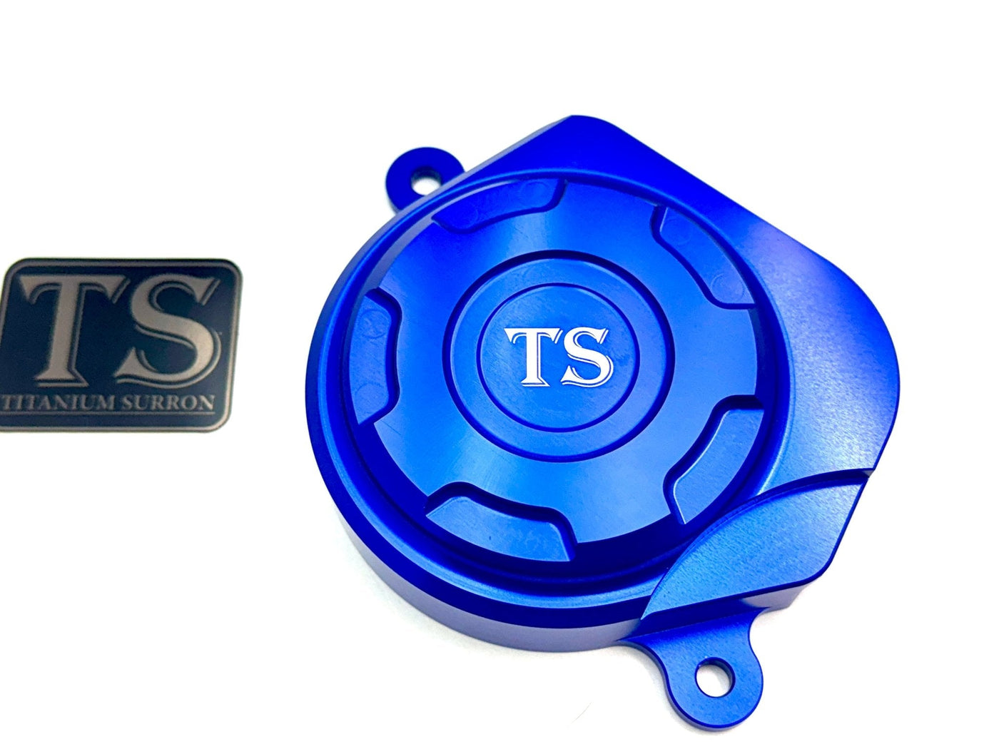 Aluminum Motor Cover for Surron, E-Ride Pro and Segway · Titanium Surron, blue