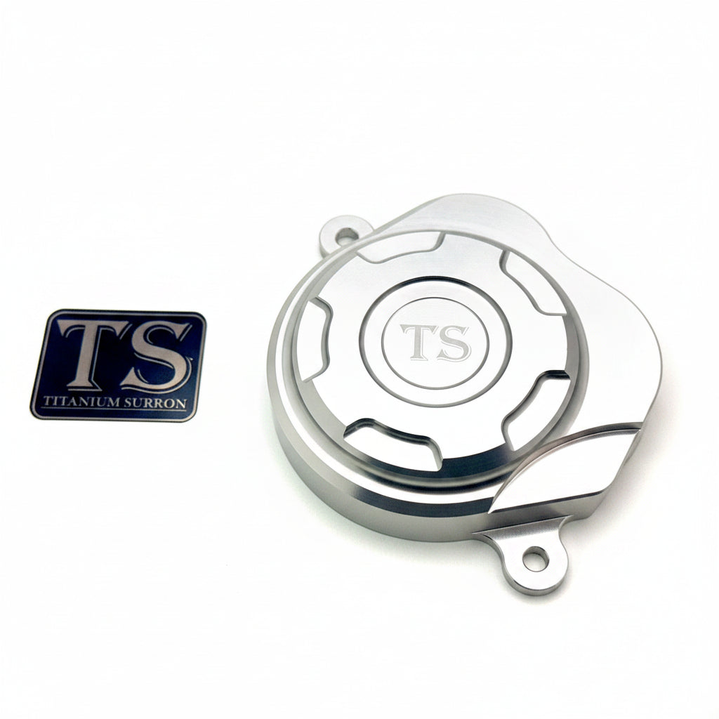 Aluminum Motor Cover for Surron, E-Ride Pro and Segway · Titanium Surron, silver