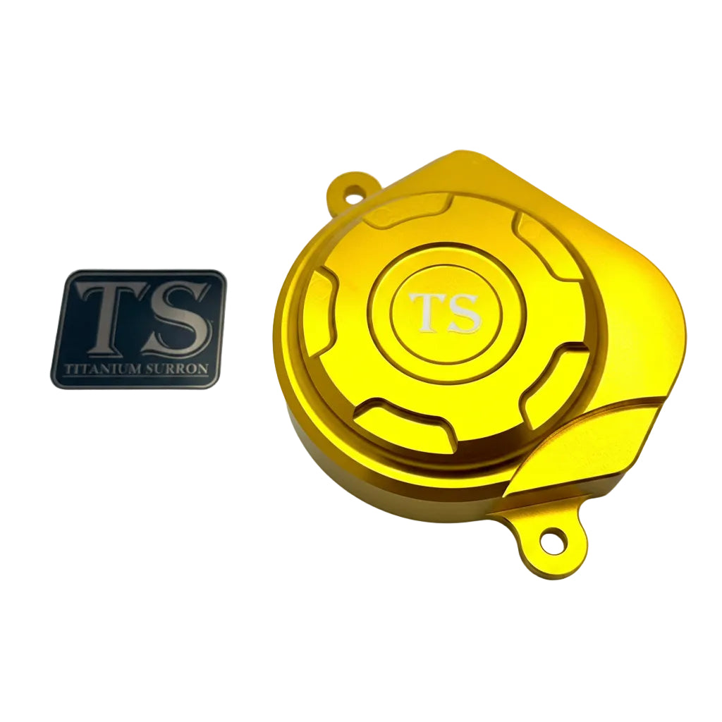 Aluminum Motor Cover for Surron, E-Ride Pro and Segway · Titanium Surron, gold
