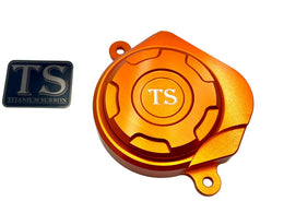 Aluminum Motor Cover for Surron, E-Ride Pro and Segway · Titanium Surron, orange