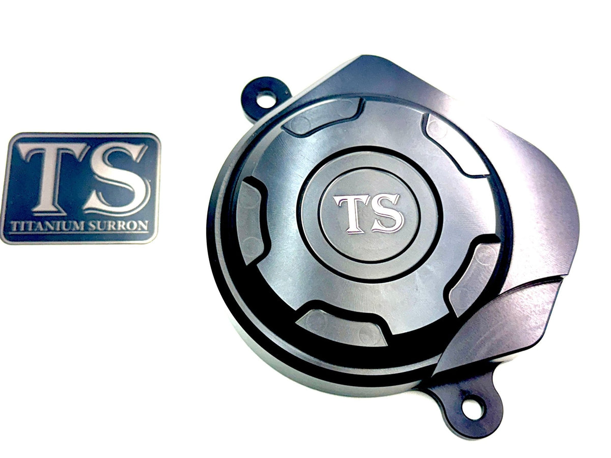 Aluminum Motor Cover for Surron, E-Ride Pro and Segway · Titanium Surron, black