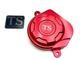 Aluminum Motor Cover for Surron, E-Ride Pro and Segway · Titanium Surron, red