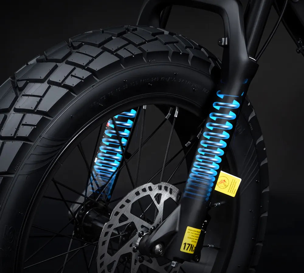 Hydraulic hybrid spring fork, adjustable