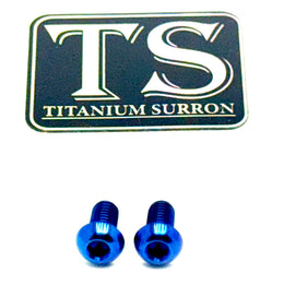 Titanium Side-Plastic / Battery Lid Bolts for Surron Light Bee X, blue