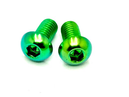 Titanium Side-Plastic / Battery Lid Bolts for Surron Light Bee X, green