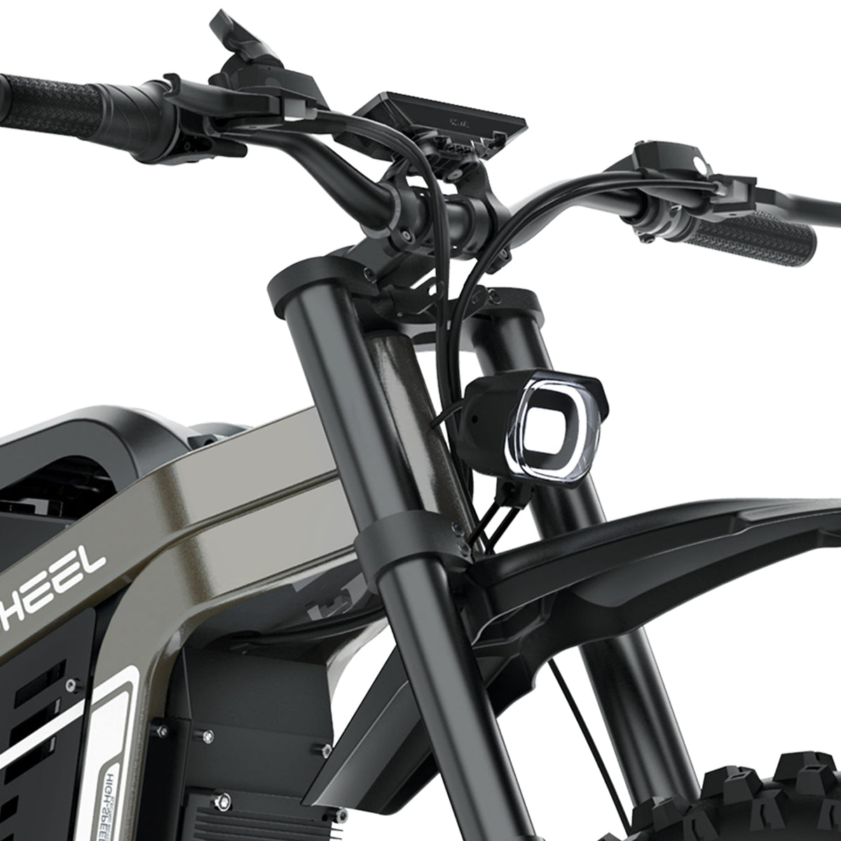 Coswheel R19 headlight and frame detail