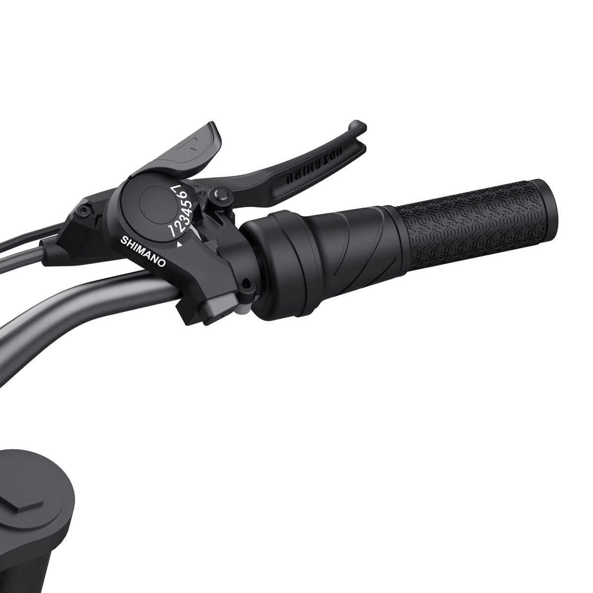 Coswheel R19 Shimano 7-speed shifter and grip