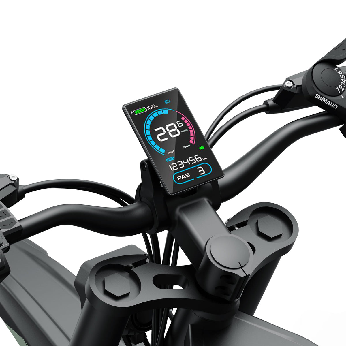 A 3.5-inch color LCD, unlocked by NFC