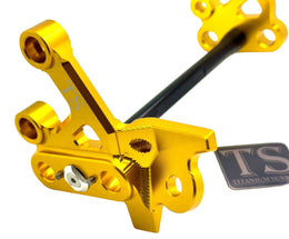 Custom CNC Aluminum Footpeg Bracket Assembly E-Ride Pro · Titanium Surron, view 8