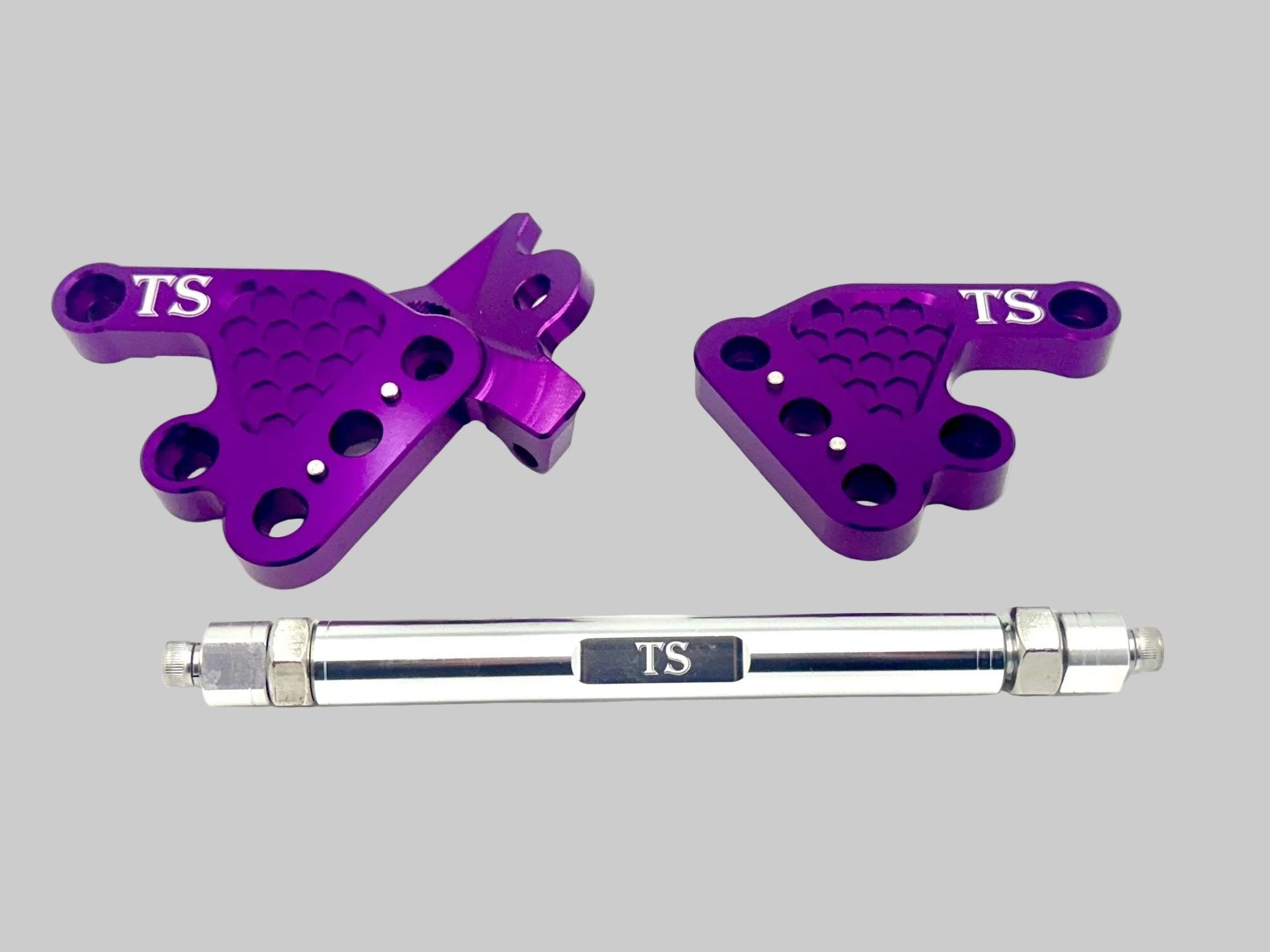 Custom CNC Aluminum Footpeg Bracket Assembly Talaria MX3, MX4 · Titanium Surron, view 1