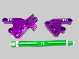 Custom CNC Aluminum Footpeg Bracket Assembly Talaria MX3, MX4 · Titanium Surron, view 2