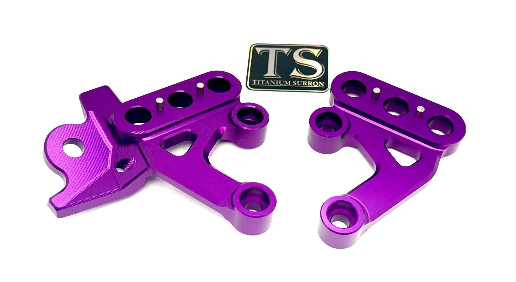 CNC Aluminum Footpeg Bracket for E-Ride Pro SS, purple