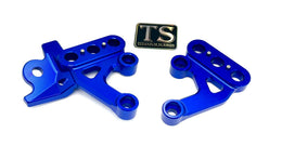 CNC Aluminum Footpeg Bracket for E-Ride Pro SS, blue