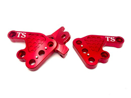 Custom CNC Aluminum Footpeg Brackets for Talaria Sting MX3, MX4, MX5 ·…, red