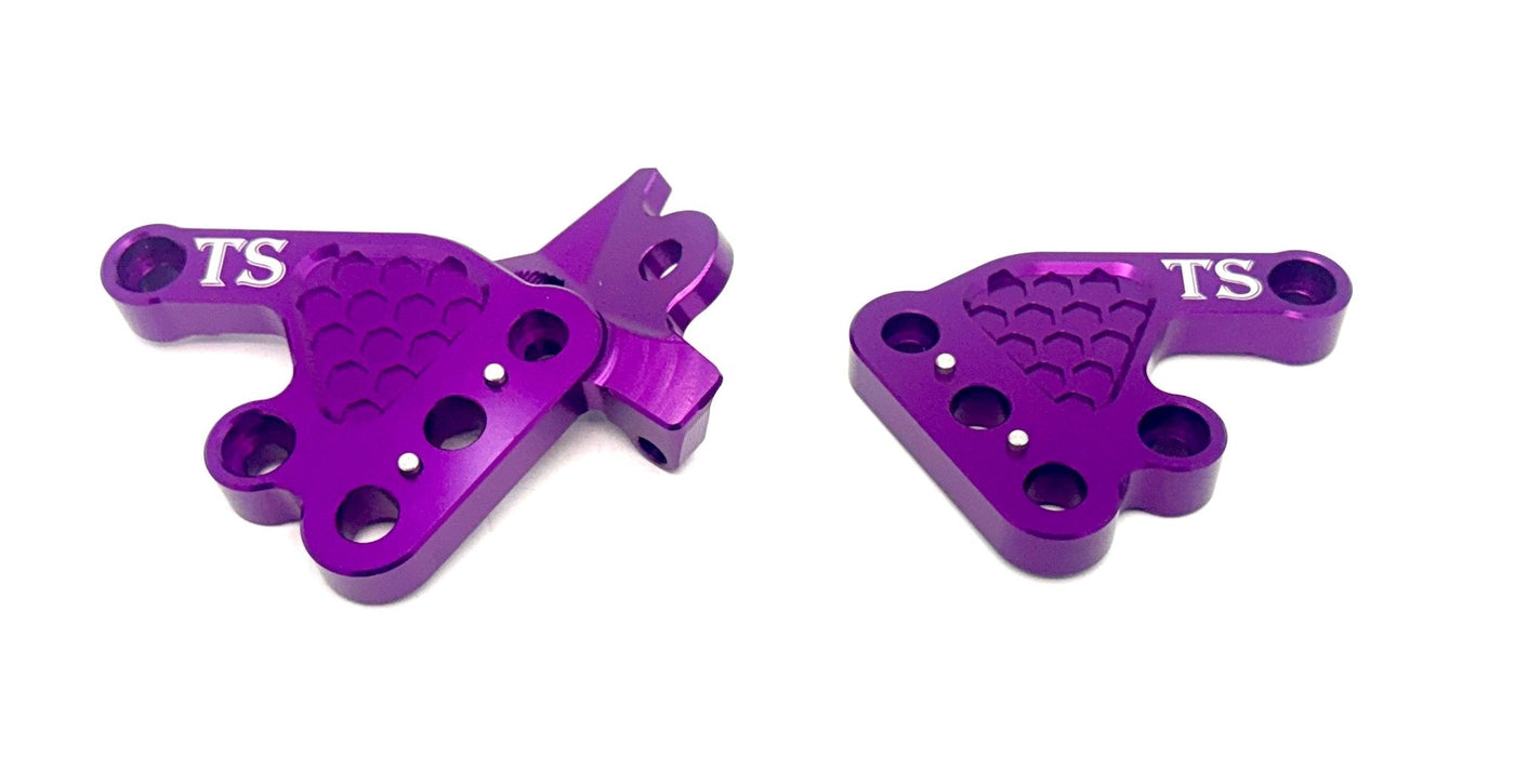 Custom CNC Aluminum Footpeg Brackets for Talaria Sting MX3, MX4, MX5 ·…, purple