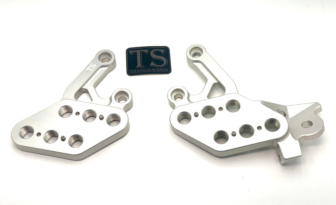 Custom CNC Aluminum Footpeg Drop Bracket for Surron LBX and E-Ride Pro…, silver