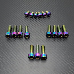 Titanium KKE Fork Bolt Kits · Titanium Surron, rainbow