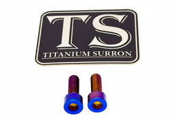 E-Moto Throttle Titanium Bolts (Two bolts) for E-Ride Pro SS, burnt blue