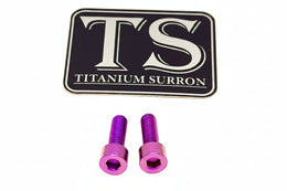 E-Moto Throttle Titanium Bolts (Two bolts) for E-Ride Pro SS, purple