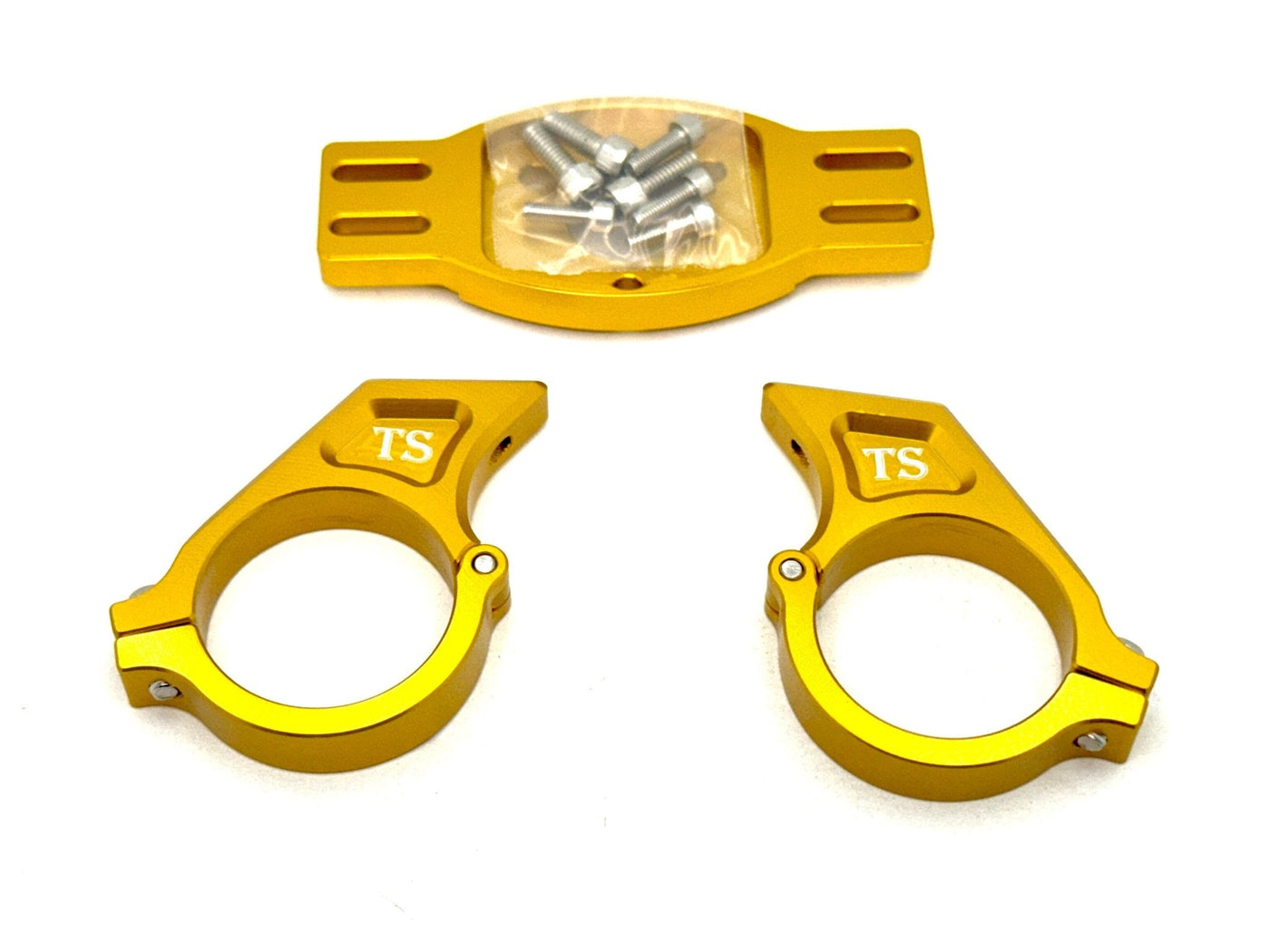 E-Ride Pro Adjustable Display Mounting Bracket · Titanium Surron, gold