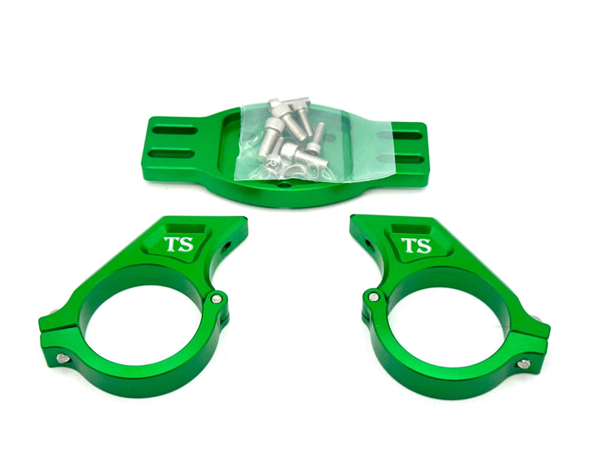 E-Ride Pro Adjustable Display Mounting Bracket · Titanium Surron, green