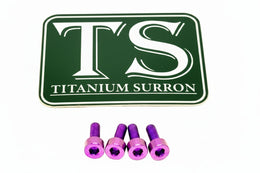 E-Ride Pro Display Protector Titanium Bolts · Titanium Surron, purple