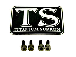 E-Ride Pro Display Protector Titanium Bolts · Titanium Surron, black