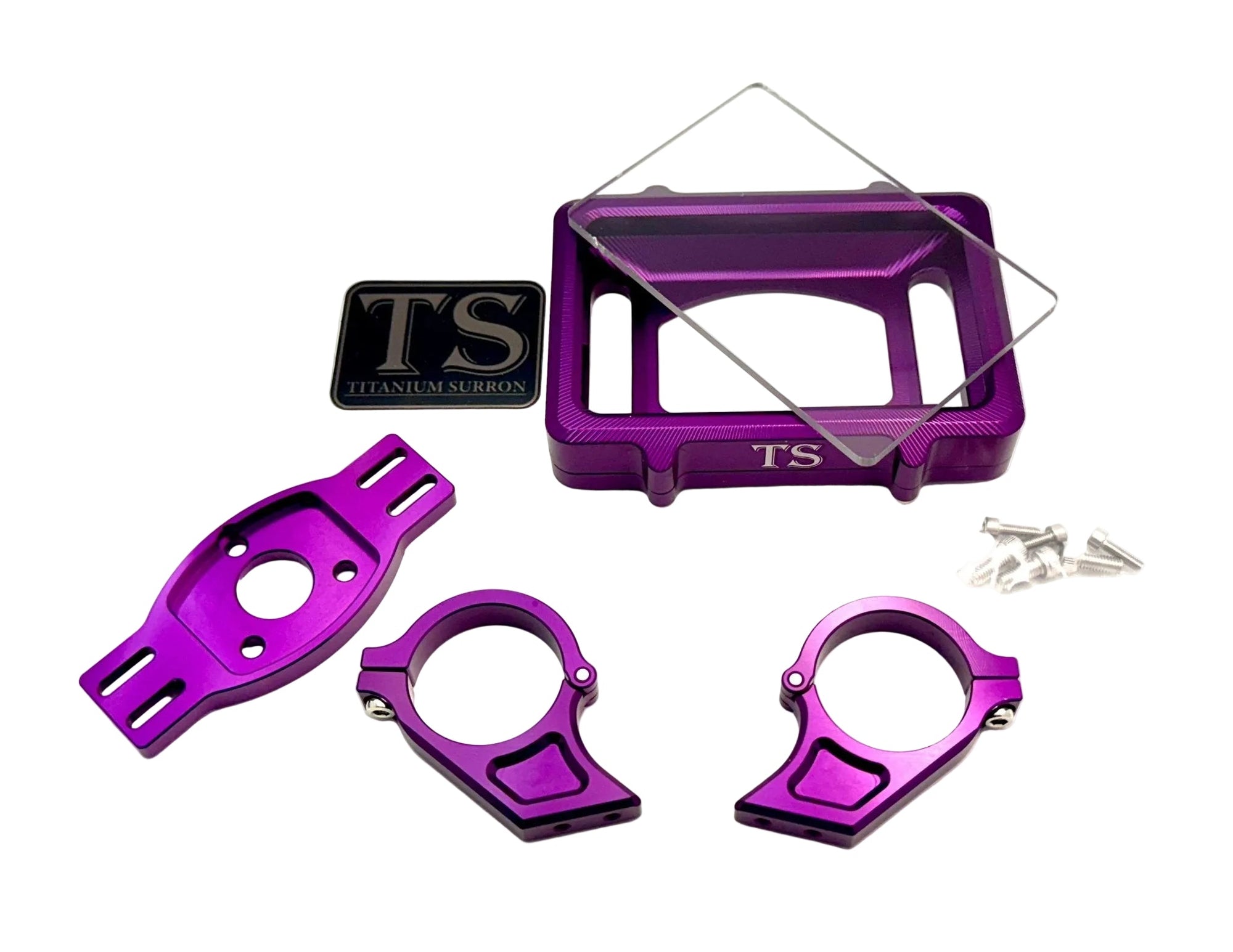 E-Ride Pro Display Protector · Titanium Surron, purple