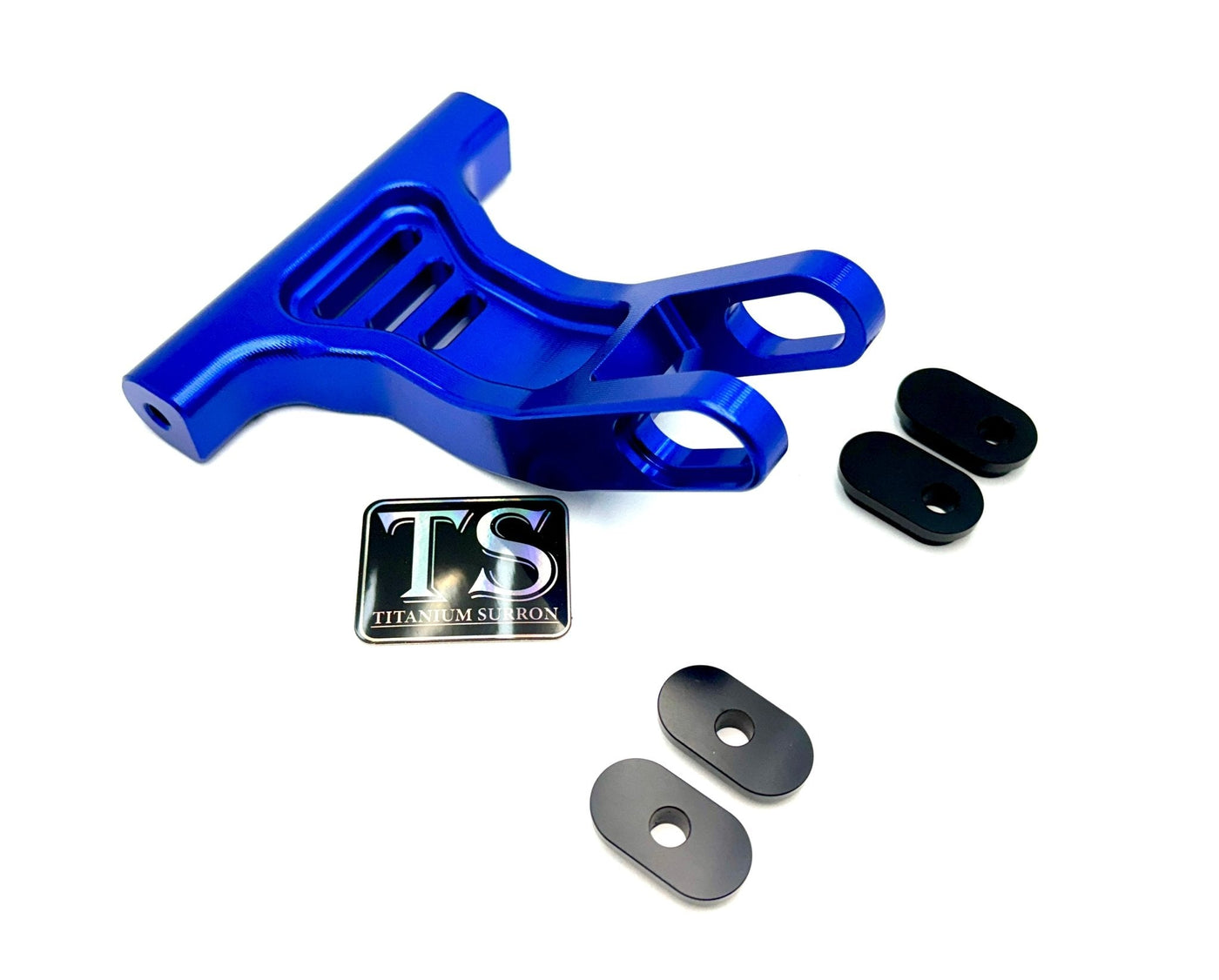 E-Ride Pro Rear Suspension Triangle · Titanium Surron, blue
