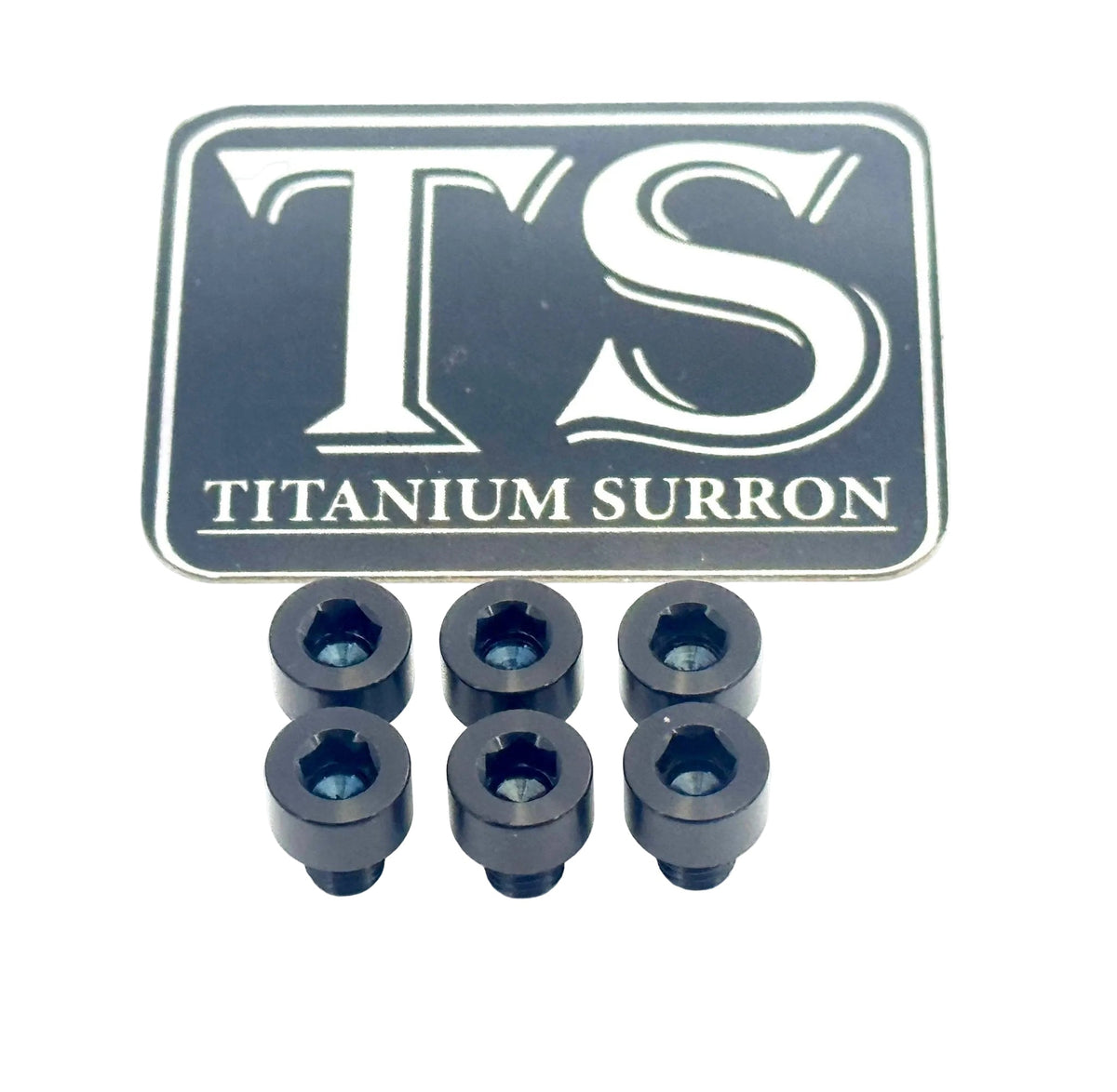 EBMX X9000 Heat Sink Titanium Bolt Kits (6) · Titanium Surron, black