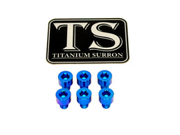 EBMX X9000 Heat Sink Titanium Bolt Kits (6) · Titanium Surron, teal