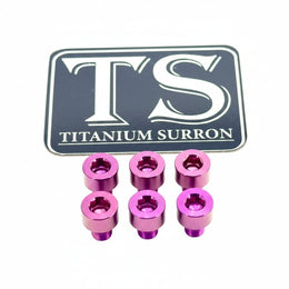 EBMX X9000 Heat Sink Titanium Bolt Kits (6) · Titanium Surron, purple