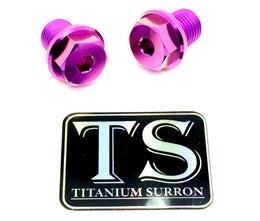 Titanium FastAce Forks Axle Bolts · Titanium Surron, purple