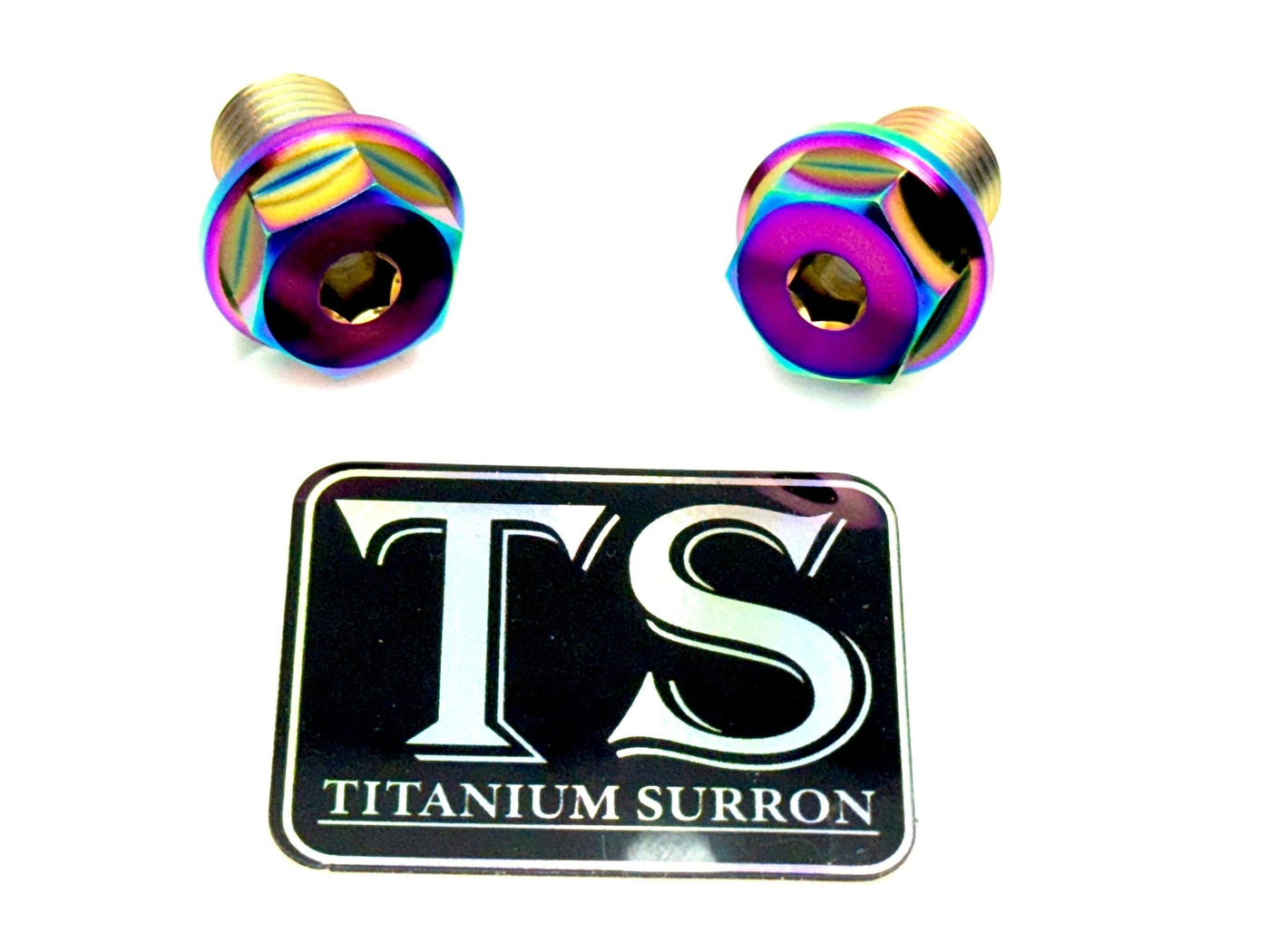 Titanium FastAce Forks Axle Bolts · Titanium Surron, rainbow