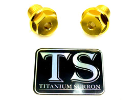 Titanium FastAce Forks Axle Bolts · Titanium Surron, gold