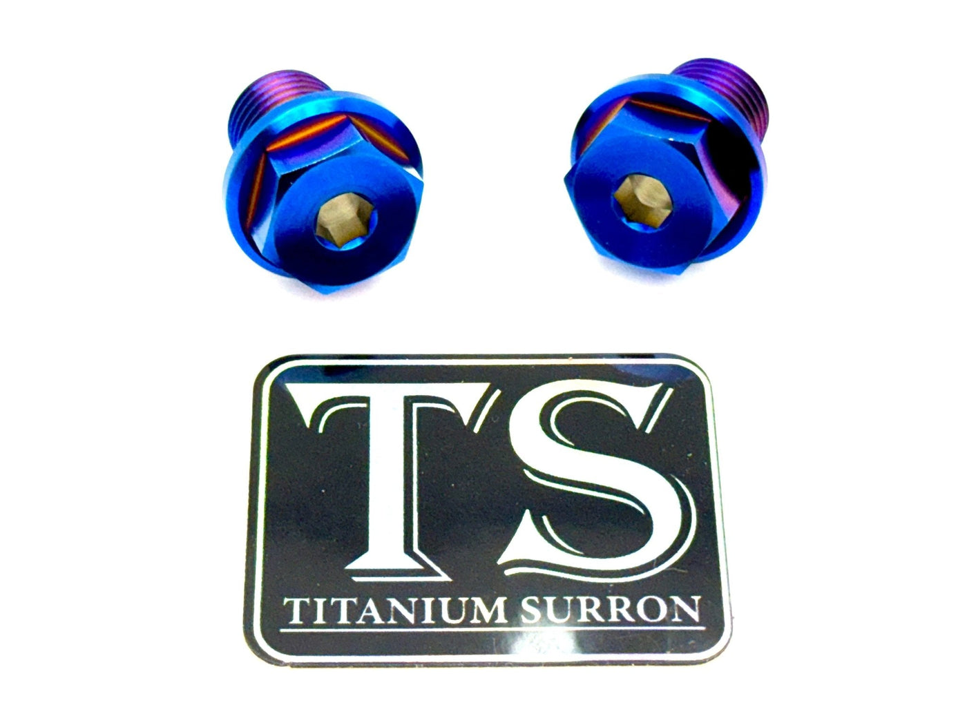 Titanium FastAce Forks Axle Bolts · Titanium Surron, burnt blue