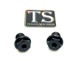 Titanium FastAce Forks Axle Bolts · Titanium Surron, black