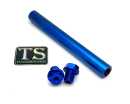 FastAce Fork Titanium Axle and Two Axle Bolts (3 Pieces) · Titanium Surron, blue