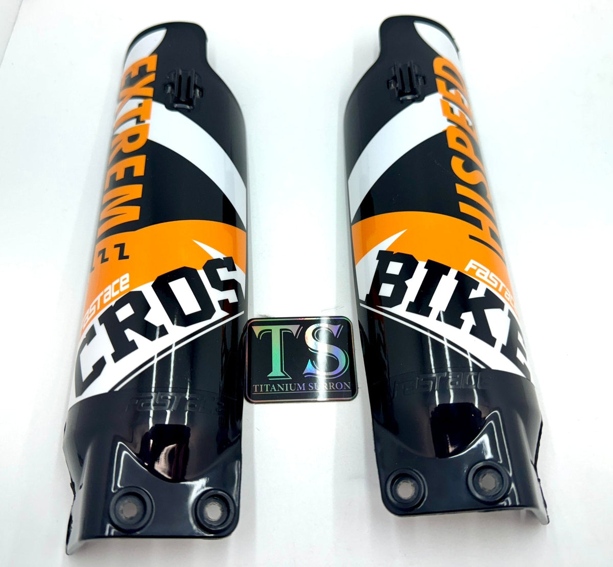 FastAce Fork Plastic Replacement Guards · Titanium Surron, alx13rc (2.0)