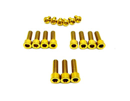 Titanium Manitou Dorado Fork Bolt Kits for E-Ride Pro SS, gold