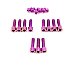 Titanium Manitou Dorado Fork Bolt Kits for E-Ride Pro SS, purple