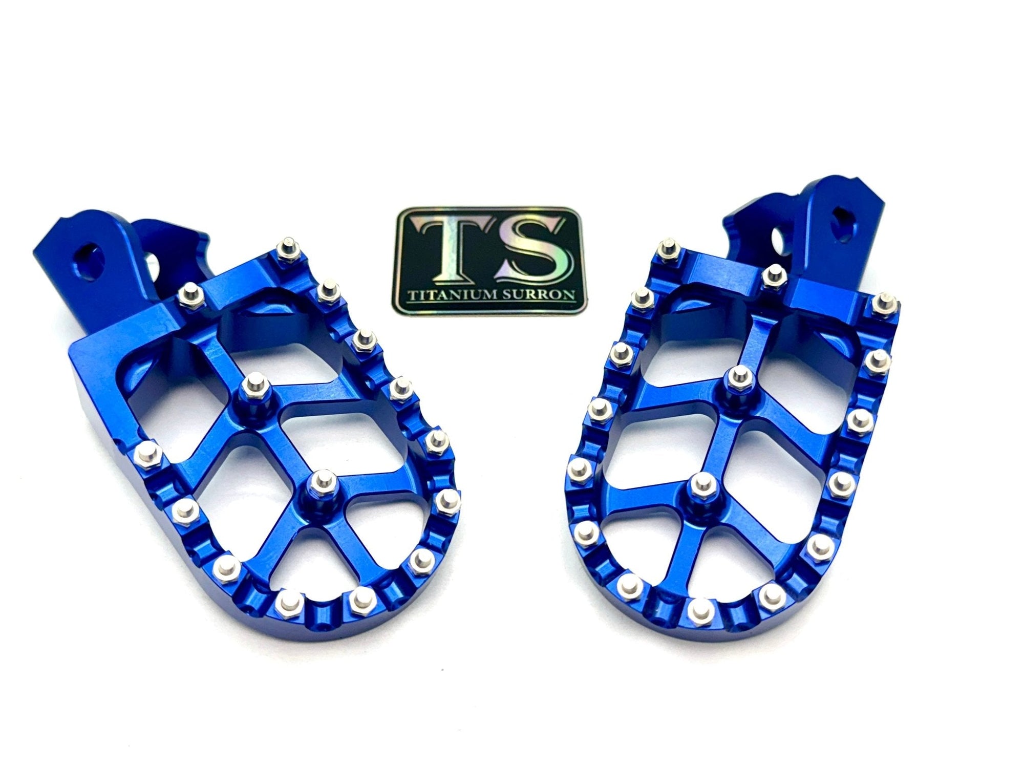 Anodized Aluminum Foot Pegs for Surron and Similar for E-Ride Pro SS, view 1
