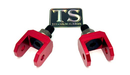 Footpeg Bracket Connectors for E-Ride Pro SS, red