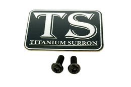 Formula Brake Reservoir Cap Titanium Bolts · Titanium Surron, black