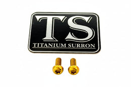 Formula Brake Reservoir Cap Titanium Bolts · Titanium Surron, gold