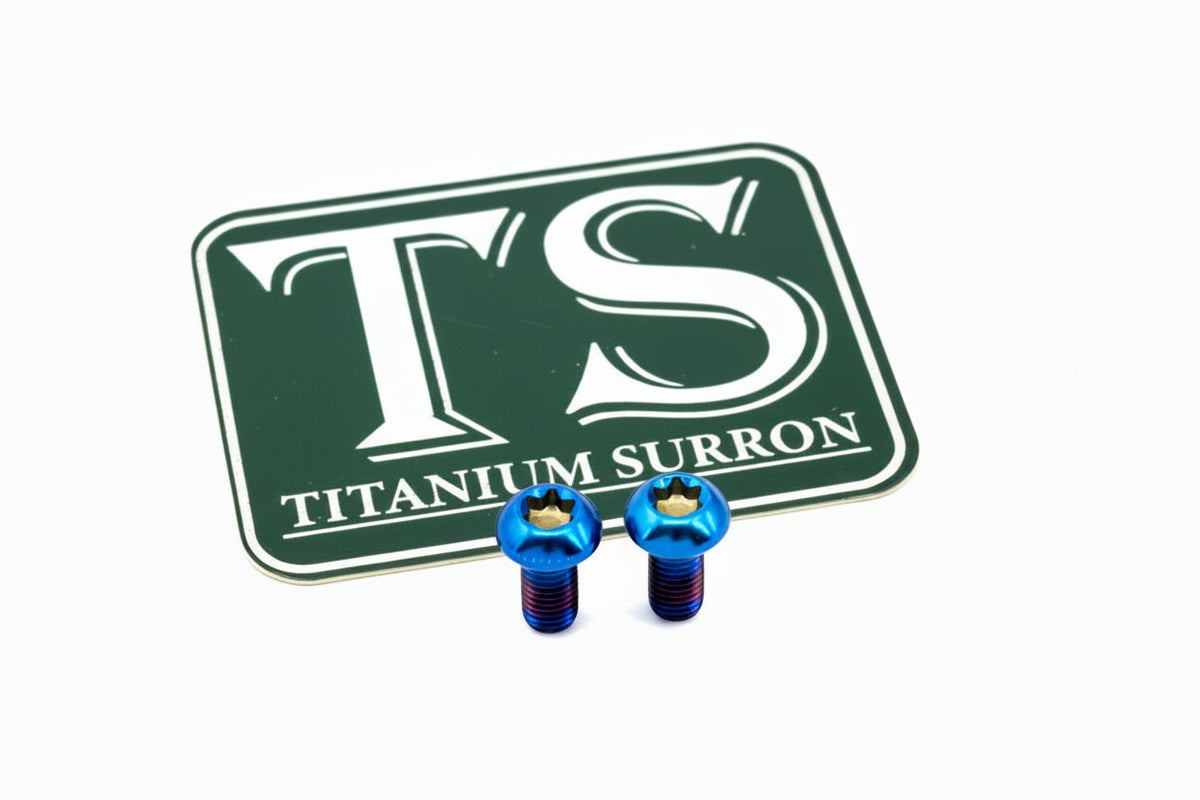 Formula Brake Reservoir Cap Titanium Bolts · Titanium Surron, view 1