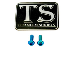Formula Brake Reservoir Cap Titanium Bolts · Titanium Surron, teal