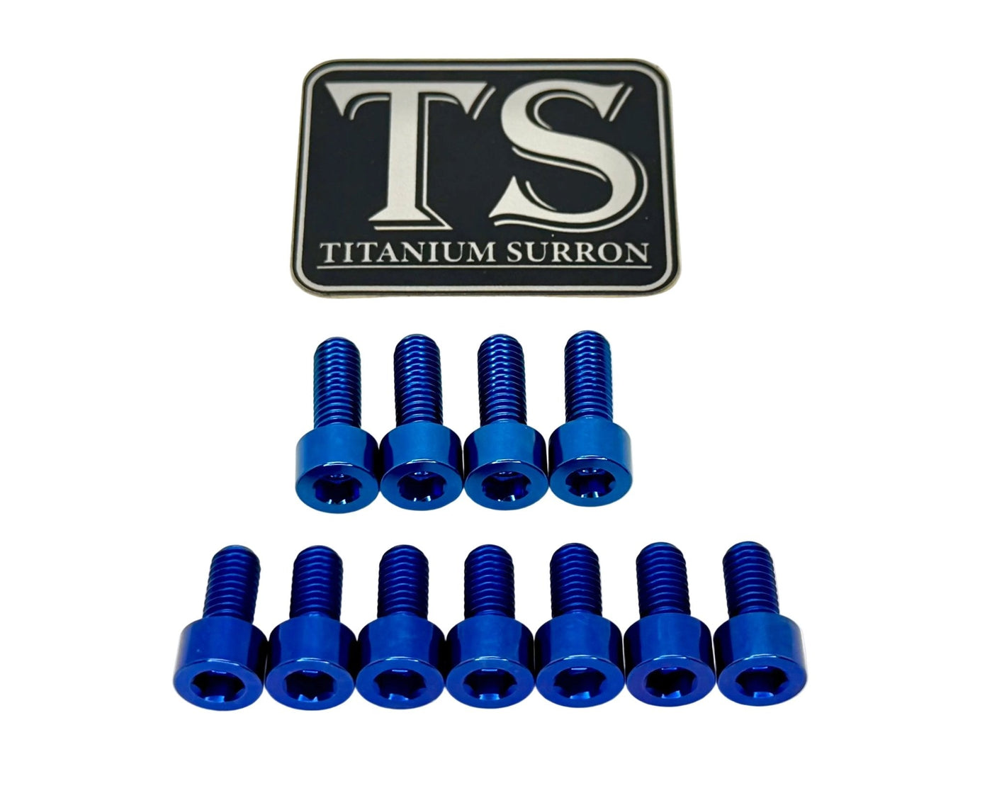 Fox 40 and Bomber 58 Fork Titanium Bolt Kits · Titanium Surron, blue