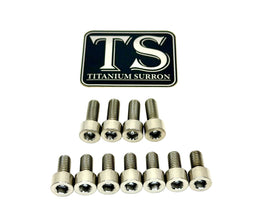 Fox 40 and Bomber 58 Fork Titanium Bolt Kits · Titanium Surron, silver