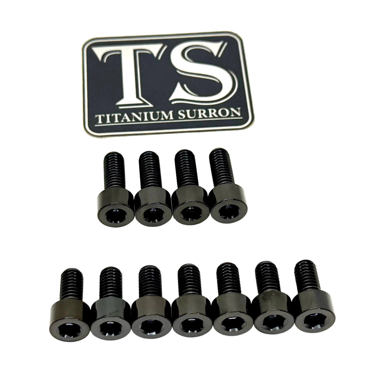 Fox 40 and Bomber 58 Fork Titanium Bolt Kits · Titanium Surron, black